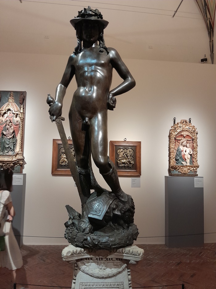Donatello's bronze David captivated us, with its stunning attention to detail Donatello's bronze David captivated us, with its stunning attention to detail