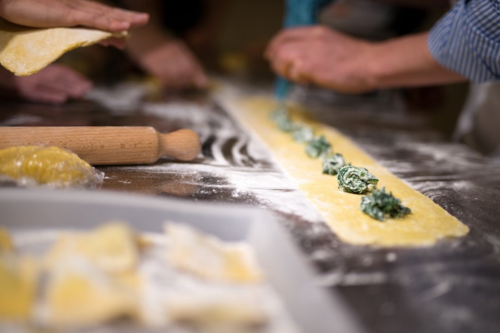Florence Chefactory Pasta Class – Ricotta and Spinach Ravioli Making Hands-on ricotta and spinach ravioli making at Chefactory pasta class in Florence