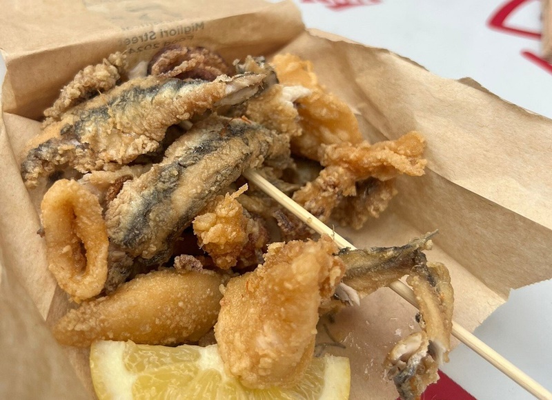 Cuoppo di pesce â Fried Sicilian seafood on a Catania food tour Cuoppo di pesce, crispy fried seafood enjoyed on a Catania food tour