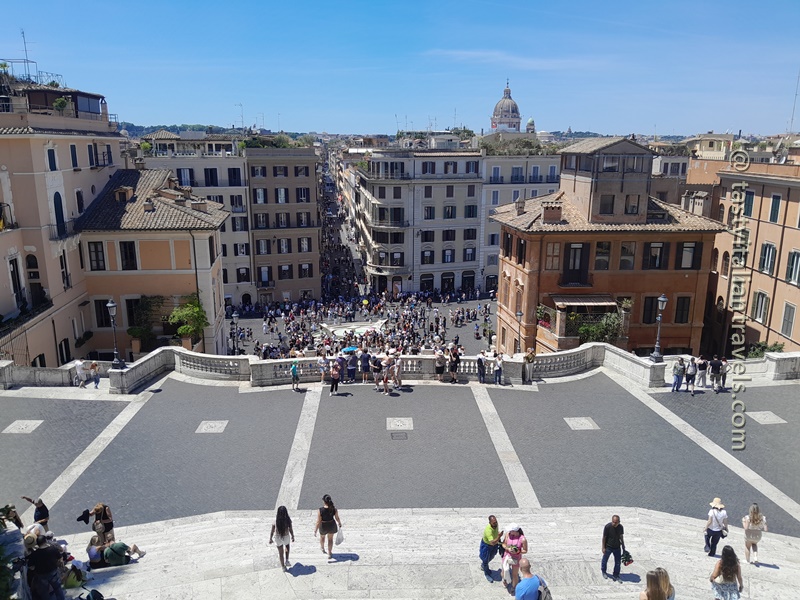 Spanish Steps and Piazza di Spagna in Rome in May
