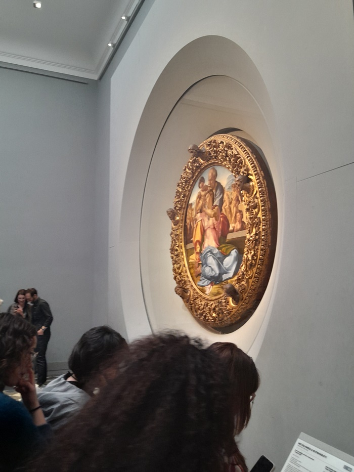 The Tondo Doni – Michelangelo’s Holy Family painting at the Uffizi Gallery The Tondo Doni, also known as The Holy Family, a rare painting by Michelangelo housed in the Uffizi Gallery