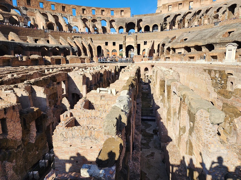 Colosseum in Rome viewed during an express tour