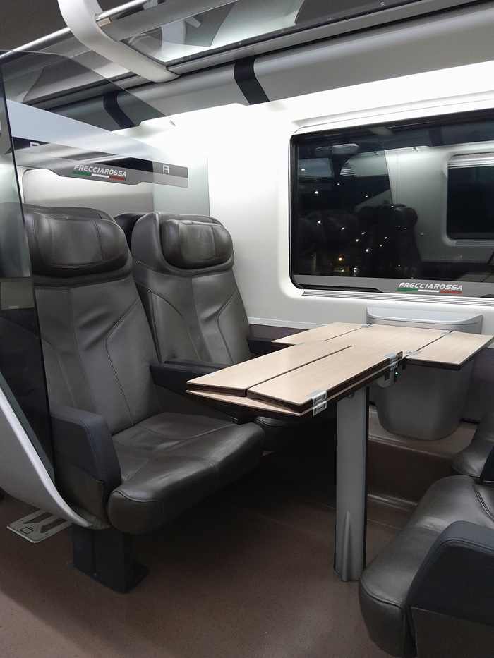 What a steal! We snagged luxurious business class seats on the Frecciarossa from Rome to Florence for just €30.