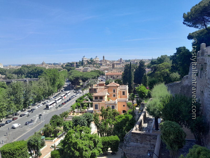 golf cart tour rome view aventine hill