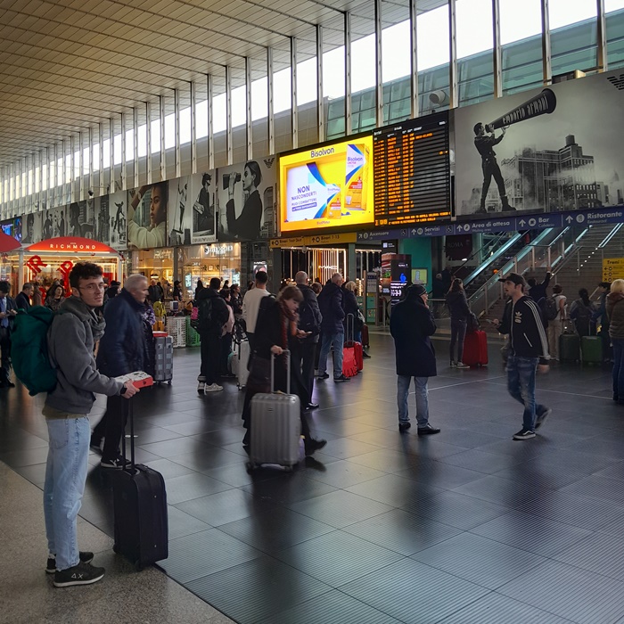 All Leonardo Express trains arrive at and depart from Roma Termini, the main train station in central Rome