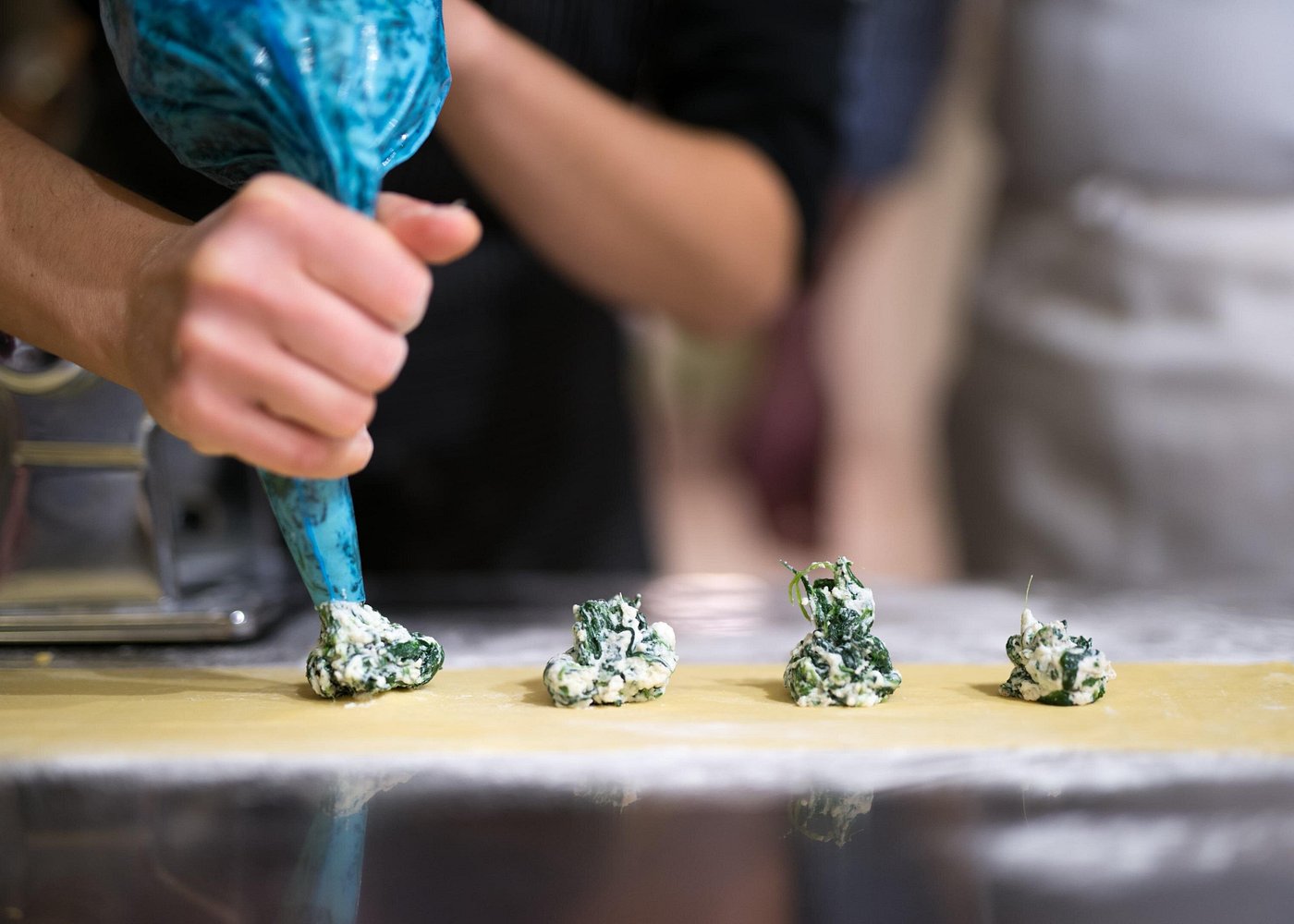 Pasta making class Italy – filling fresh ravioli in Florence Pasta making class Italy – filling fresh ravioli in Florence