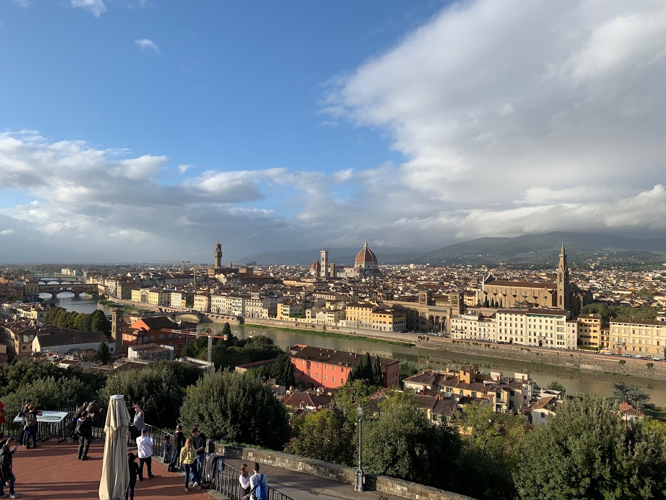 The Piazzale Michelangelo in Florence