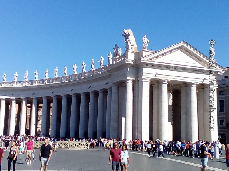 St. Peter’s Basilica and St. Peter’s Square in Rome during summer
