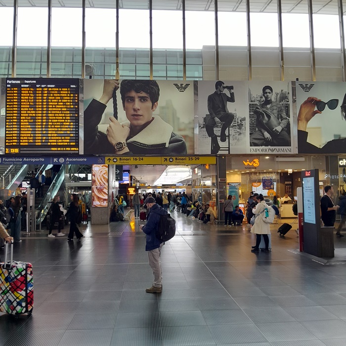 Inside Rome Termini Station before catching the train to Florence Interior view of Rome’s Termini Station before boarding the Rome to Florence train