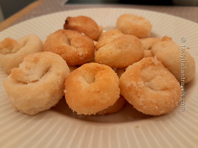 Crumbly, soft taralli from a deli shop in Monopoli, Puglia