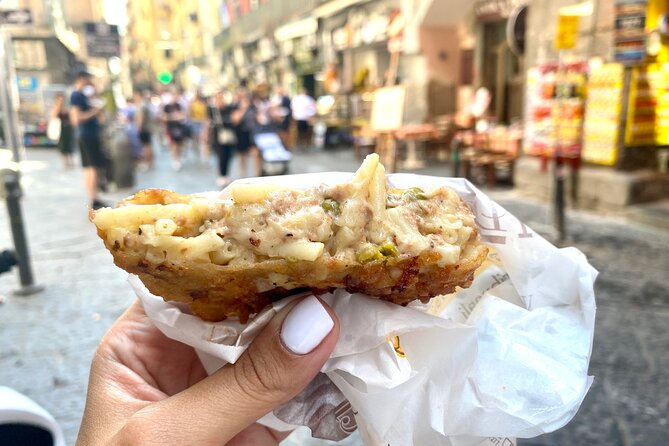 "Frittatine di pasta Napoletane" is on the menu on this street food tour of Naples! "Frittatine di pasta Napoletane" is on the menu on this street food tour of Naples!