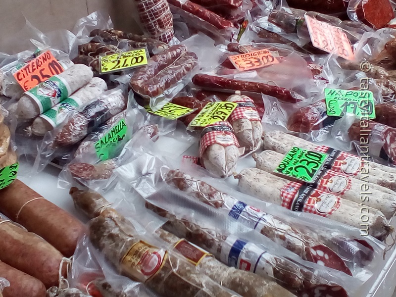 trionfale market food tour salami